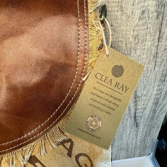 Canvas Leather Crossbody Purse Flap Bag FAST SHIP NeW - Picture 4 of 9